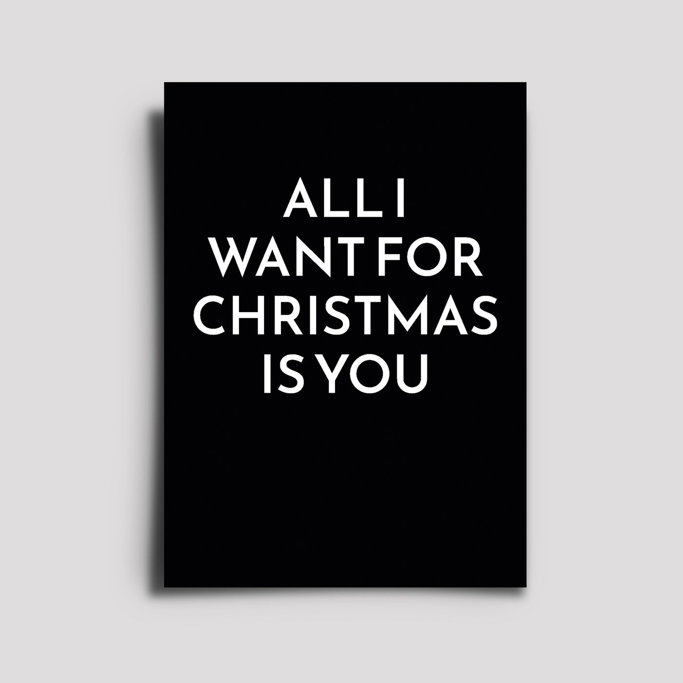 Postkarte - Musikkarte / All I Want Is Christmas For You