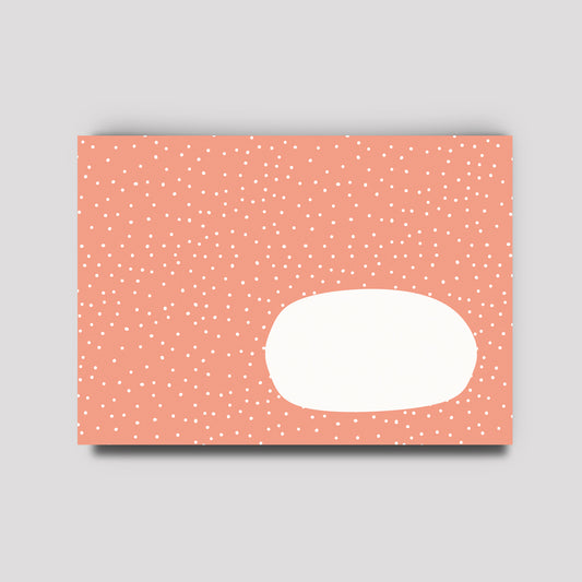 Briefumschlag - Coral Dots