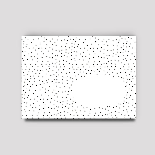 Briefumschlag - Black & White Dots