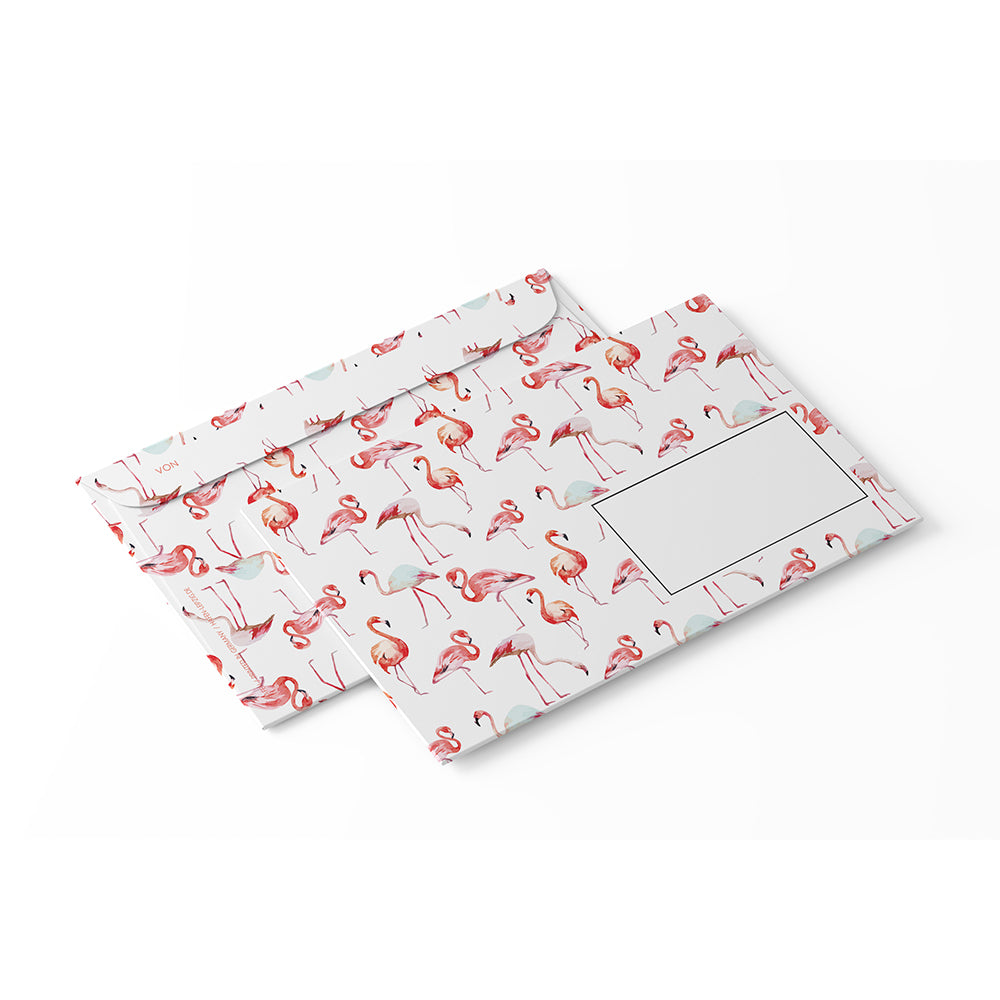 Briefumschlag - Flamingo