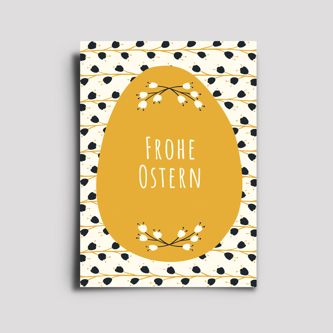 Postkarte - Anlasskarten / Osterei Frohe Ostern