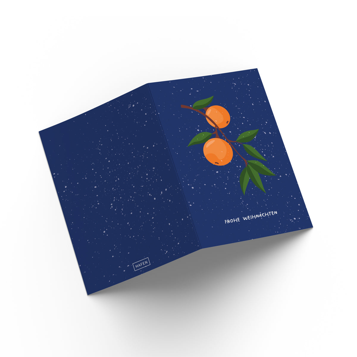 Grußkarte - Weihnachten / Orangen