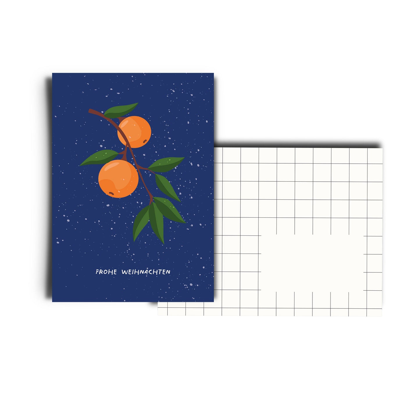 Grußkarte - Weihnachten / Orangen