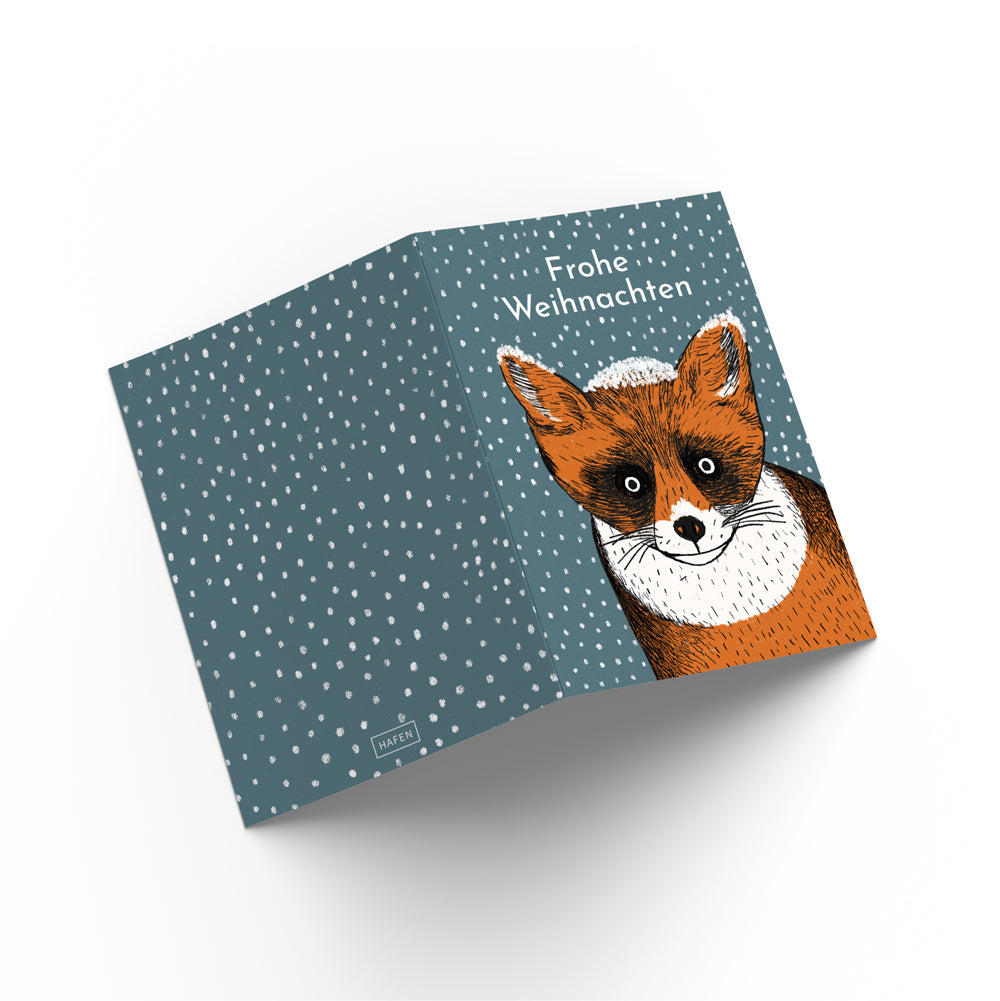 Grußkarte - Weihnachten / Fuchs