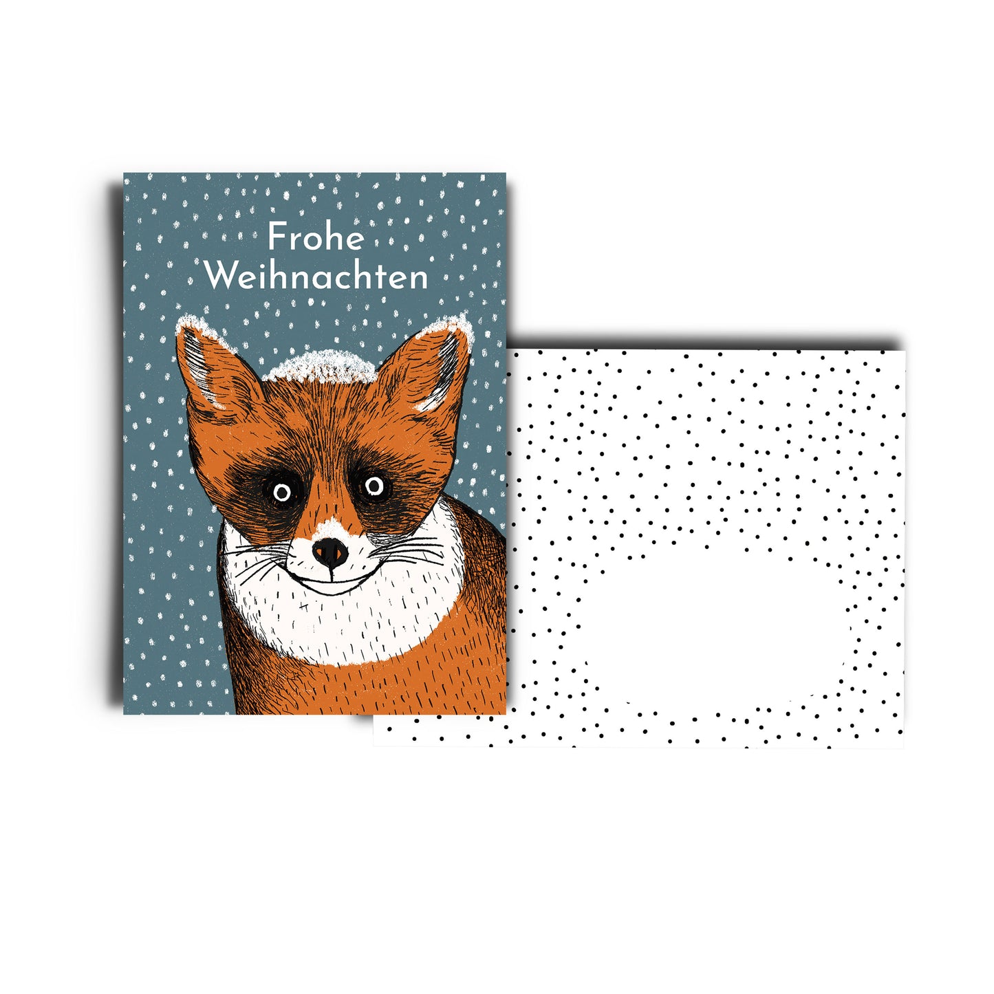 Grußkarte - Weihnachten / Fuchs