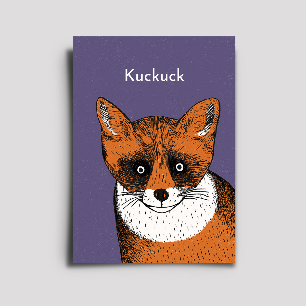 Postkarte - Awesome Animals / Fuchs