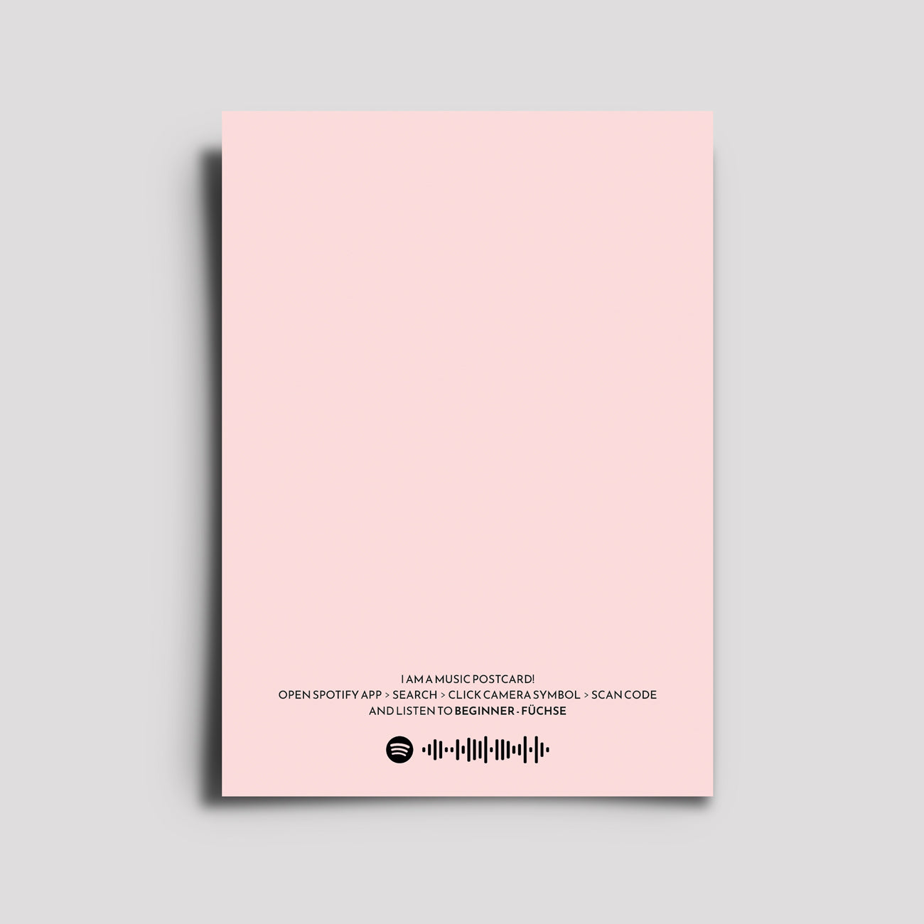 Postkarte - Musikkarte / Füchse