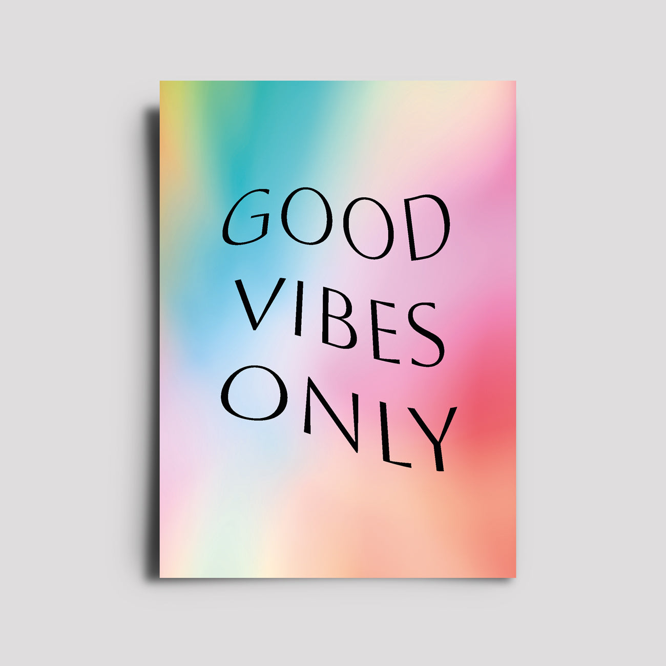 Postkarte - Gradient / Good Vibes