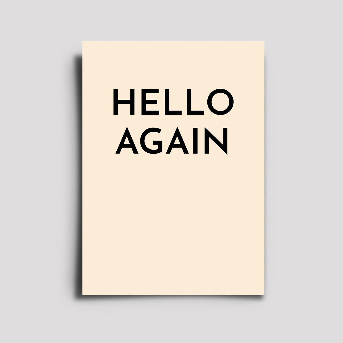 Postkarte - Musikkarte / Hello Again