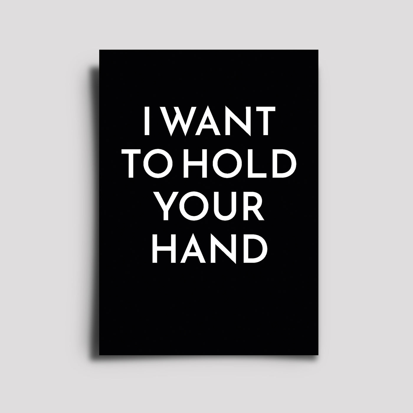 Postkarte - Musikkarte / I Want To Hold Your Hand