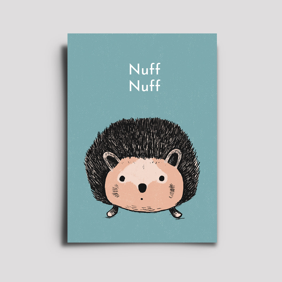 Postkarte - Awesome Animals / Igel