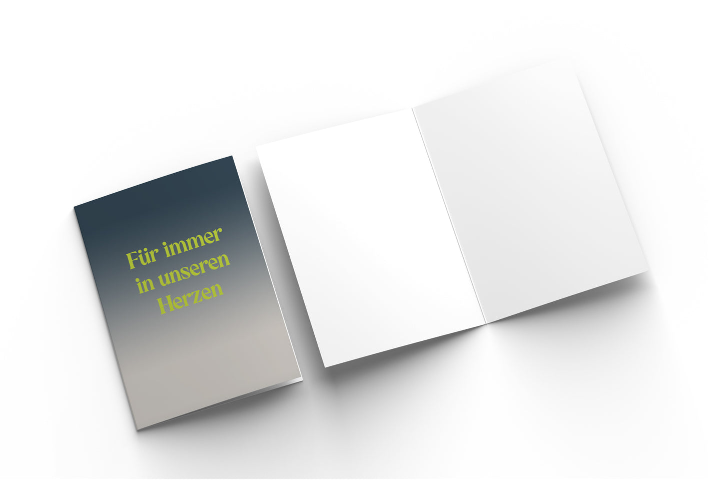 Grußkarte - Für immer in unseren Herzen