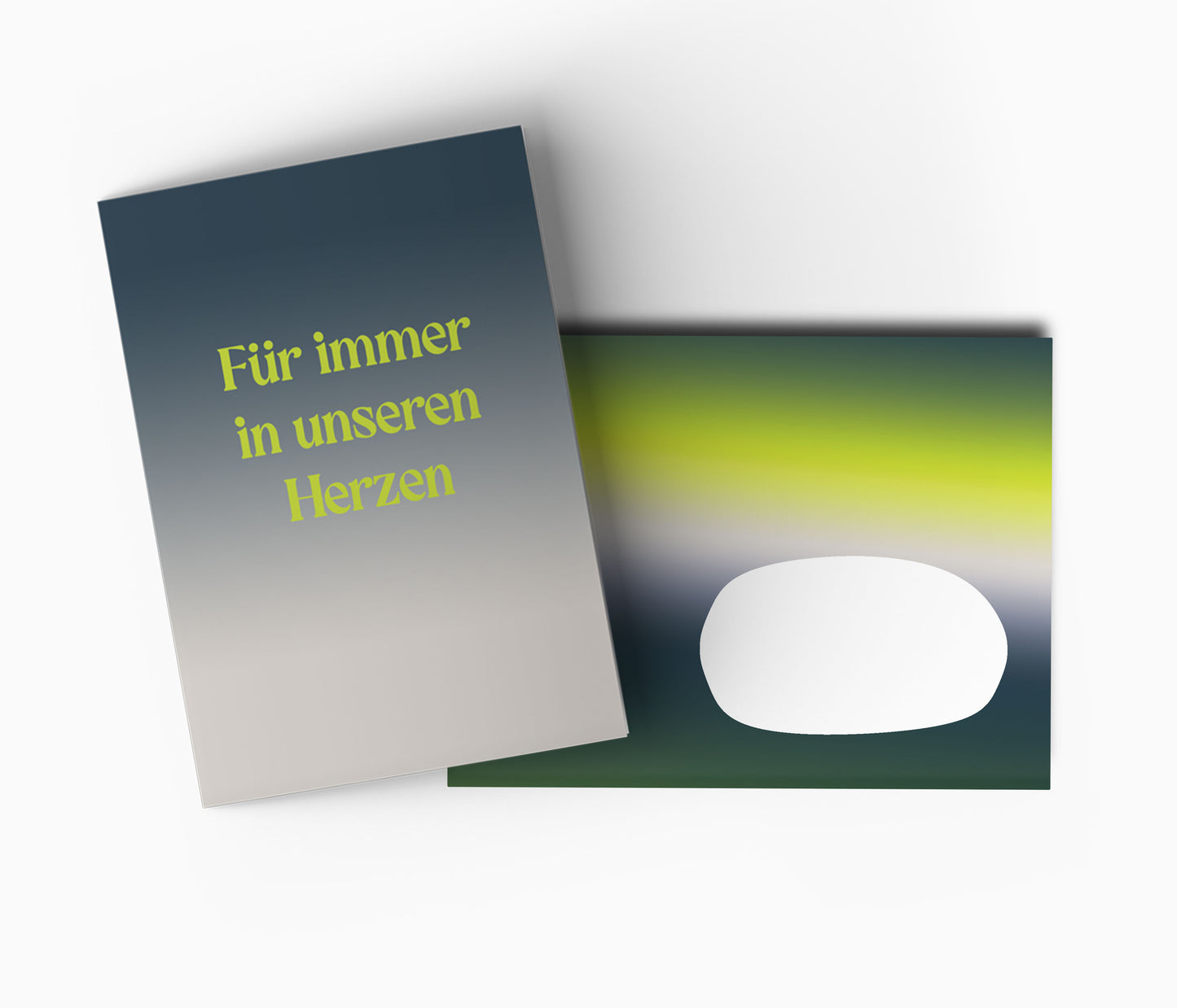 Grußkarte - Für immer in unseren Herzen