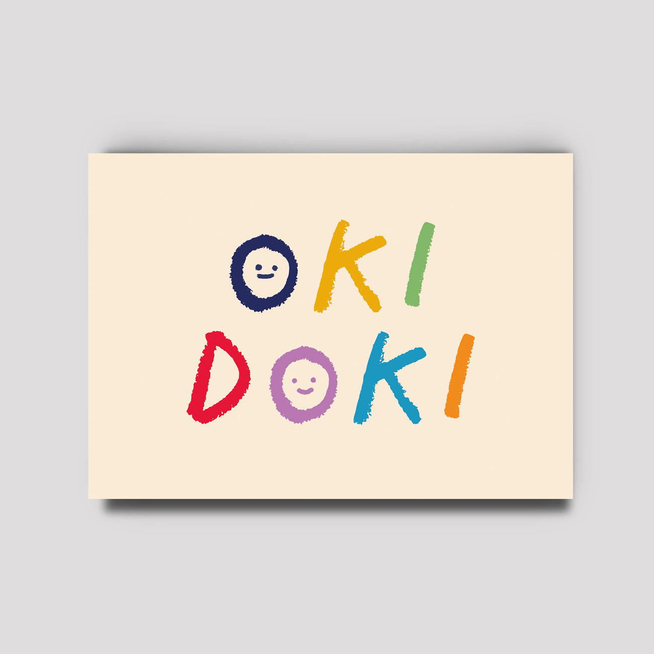 Postkarte - Typo Love / Oki Doki
