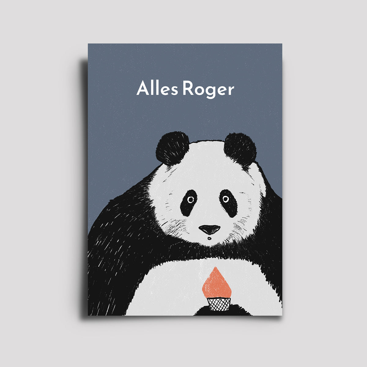 Postkarte - Awesome Animals / Panda