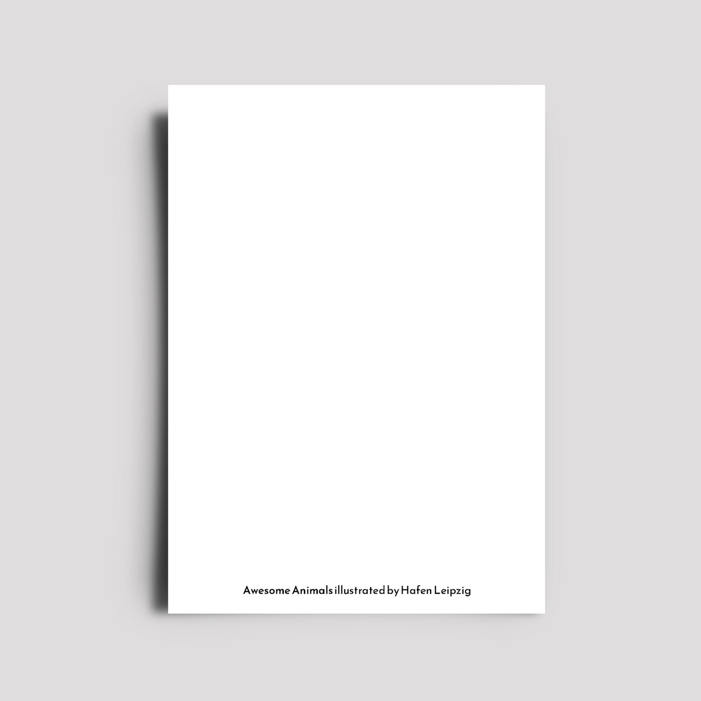 Postkarte - Awesome Animals / Pinguin