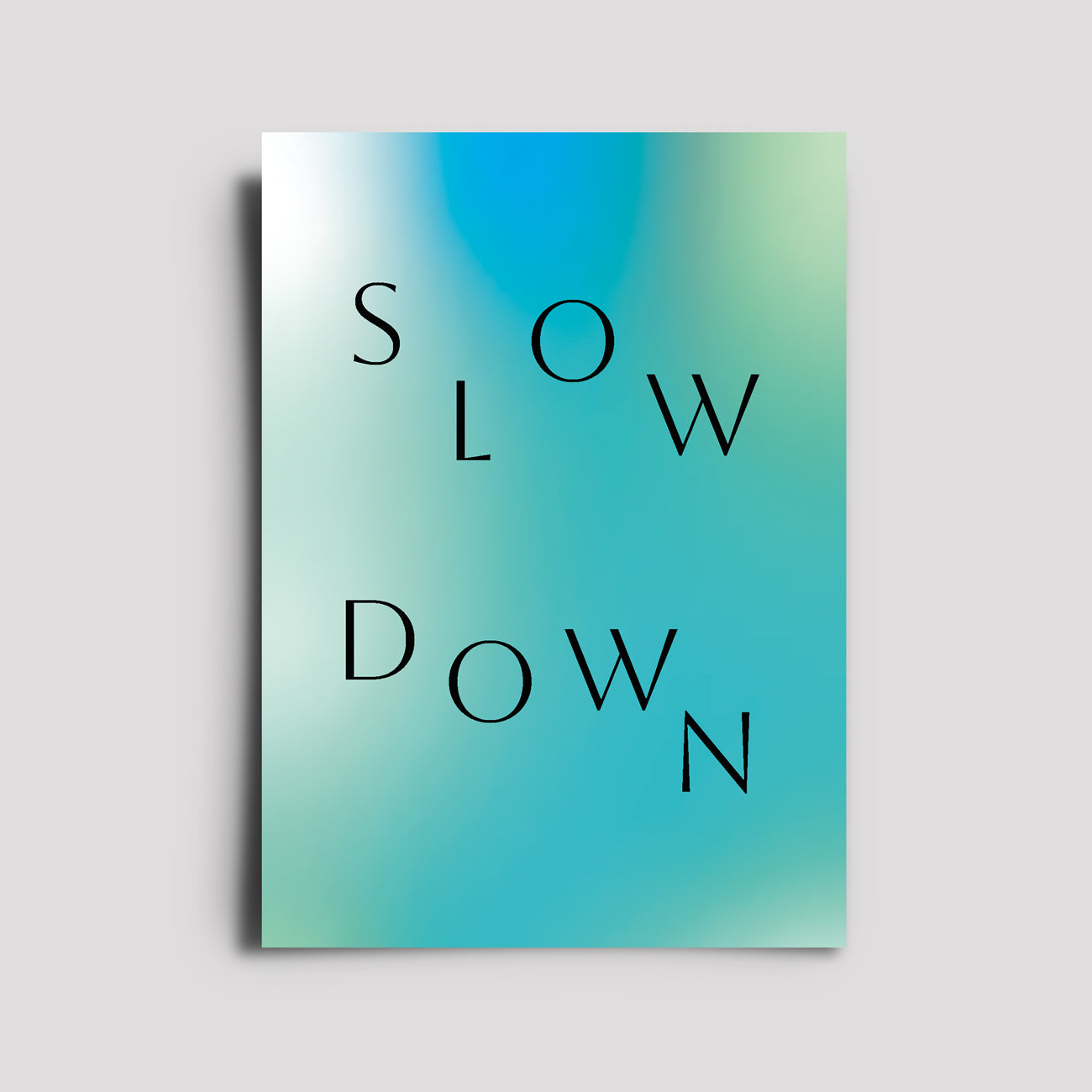 Postkarte - Gradient / Slow Down