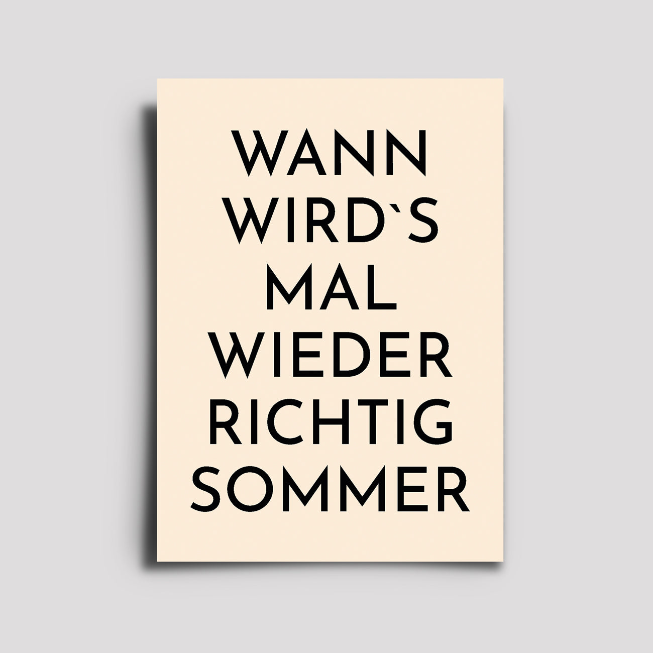 Postkarte - Musikkarte / Wann Wird`s Mal Wieder Richtig Sommer