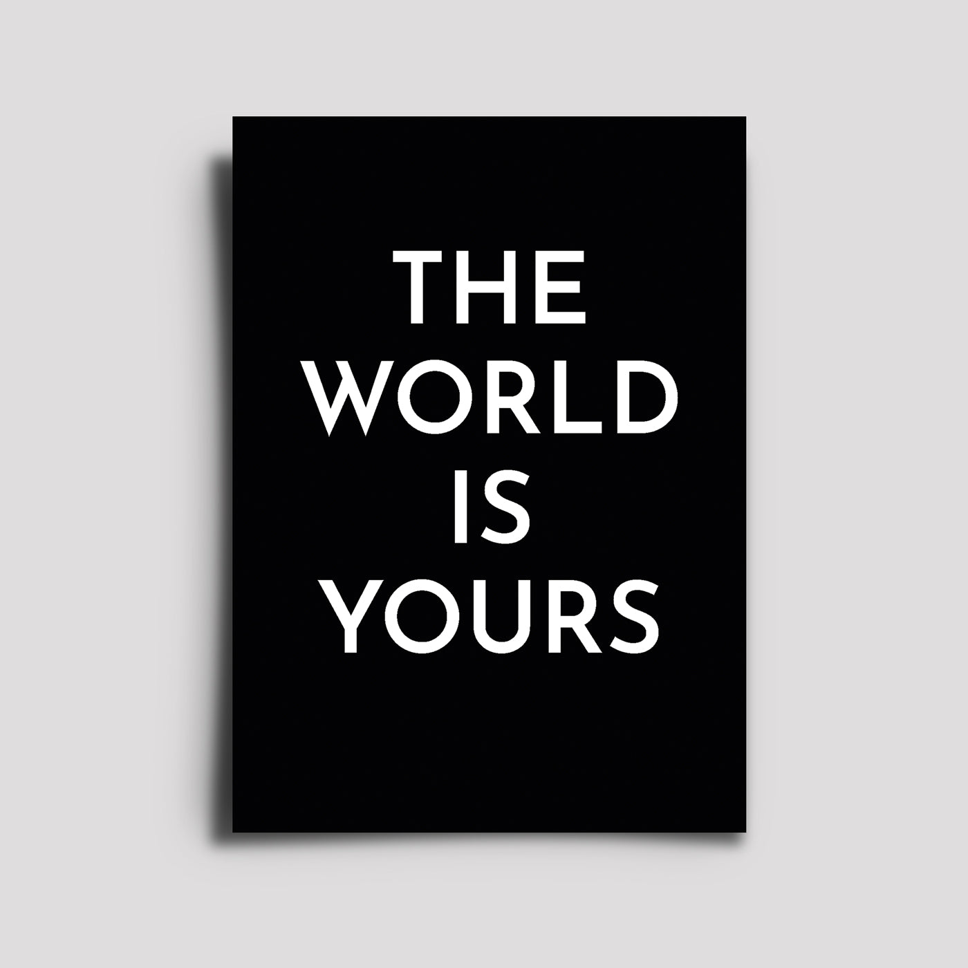 Postkarte - Musikkarte / The World Is Yours