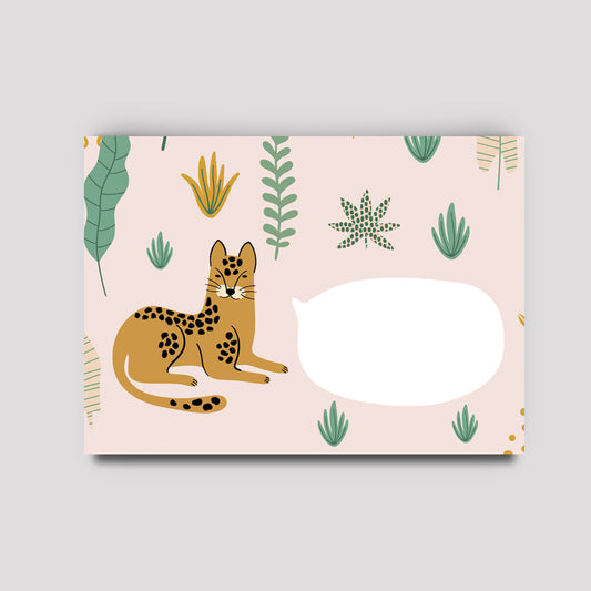 Briefumschlag - Leopard