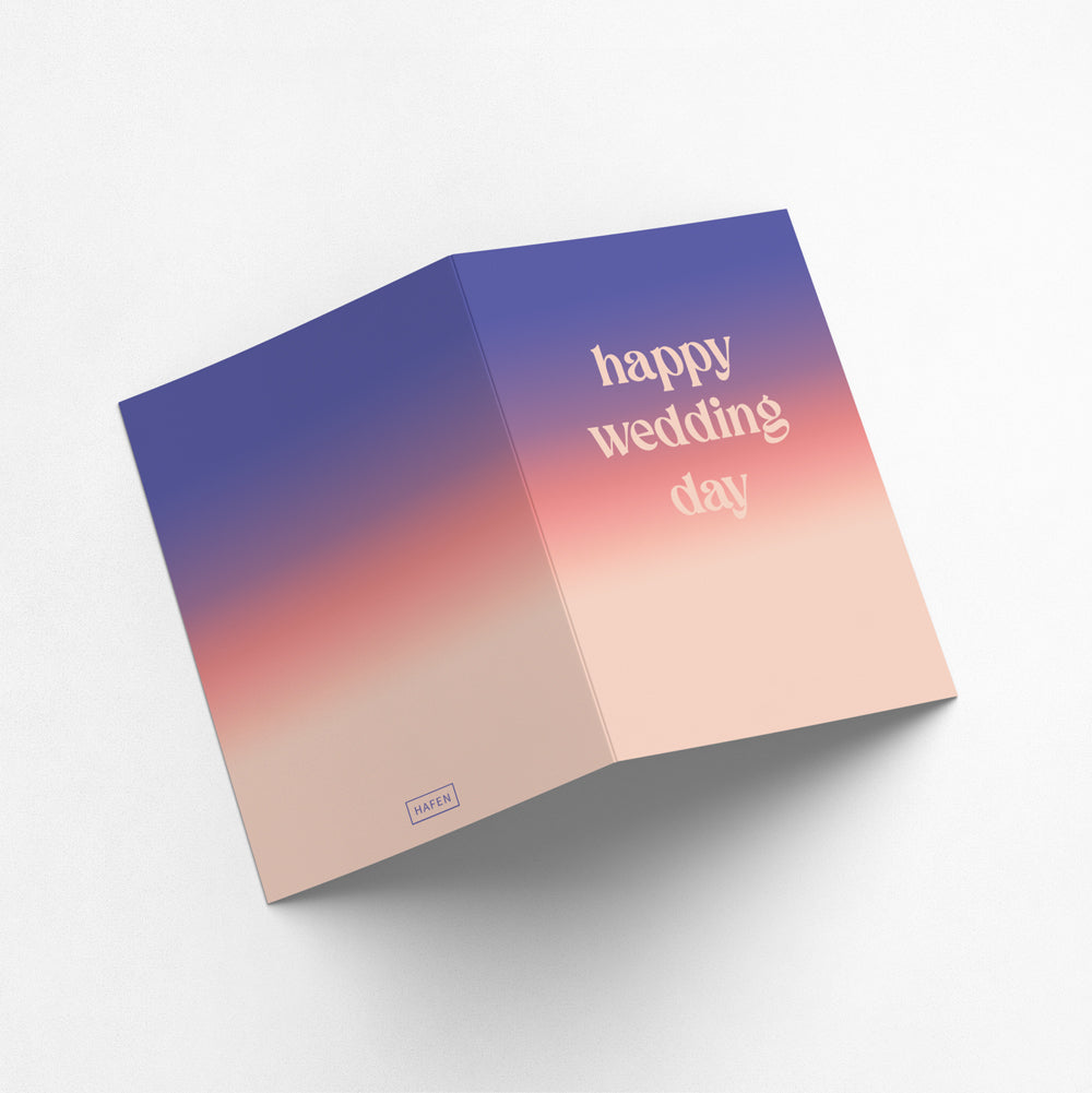 Grußkarte - Happy Wedding Day