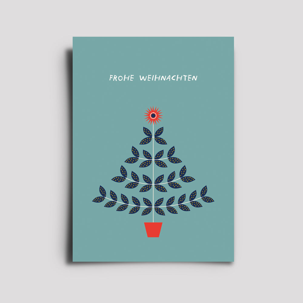 Postkarte - Weihnachten Baum