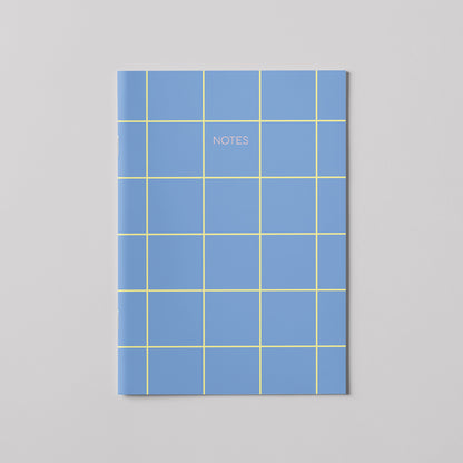 Notizheft - Blue Tiles / Kariert