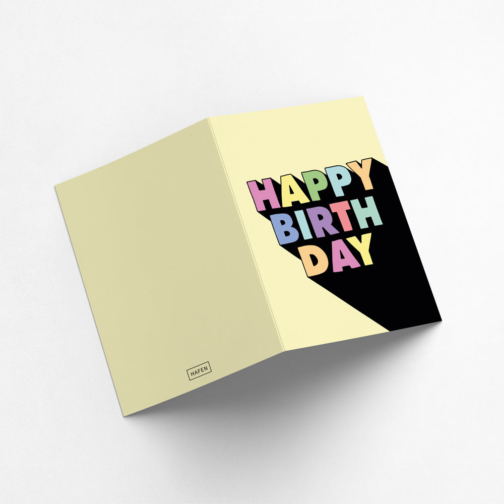 Grußkarte - Happy Birthday