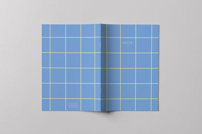 Notizheft - Blue Tiles / Kariert