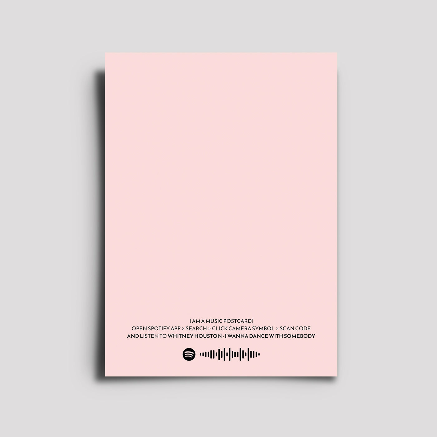 Postkarte - Musikkarte / I Wanna Dance With Somebody