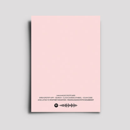 Postkarte - Musikkarte / I Wanna Dance With Somebody