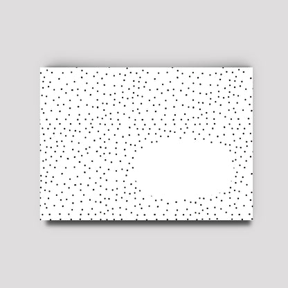 Briefumschlag - Black & White Dots