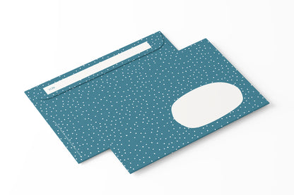 Briefumschlag - Blue Dots