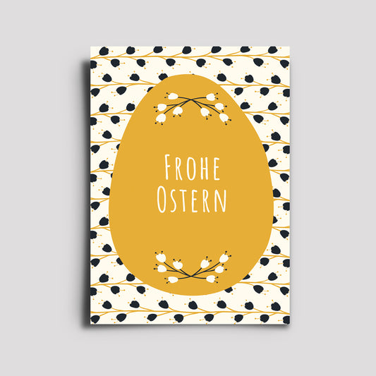 Postkarte - Anlasskarten / Osterei Frohe Ostern