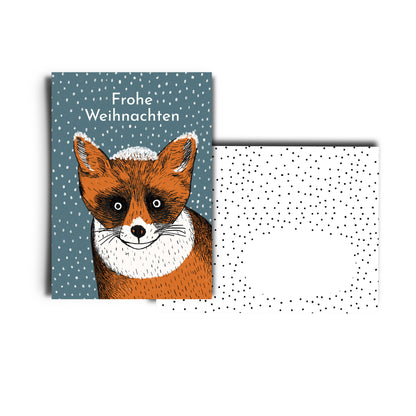 Grußkarte - Weihnachten / Fuchs
