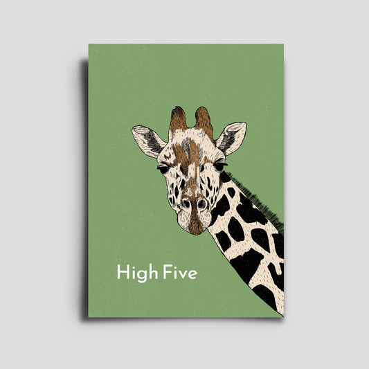 Postkarte - Awesome Animals / Giraffe