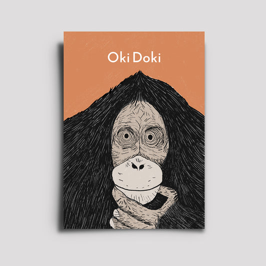 Postkarte - Awesome Animals / Gorilla