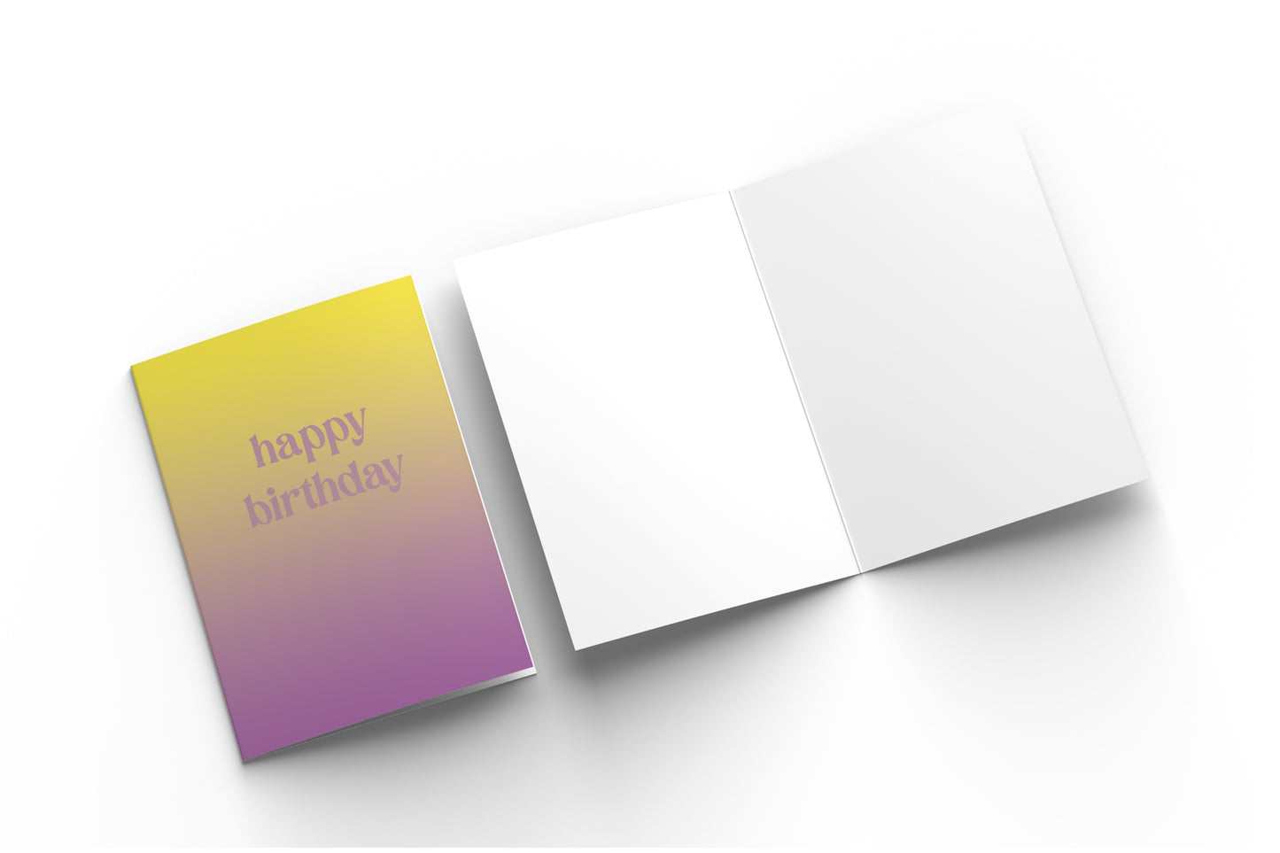 Grußkarte - Happy Birthday Gradient