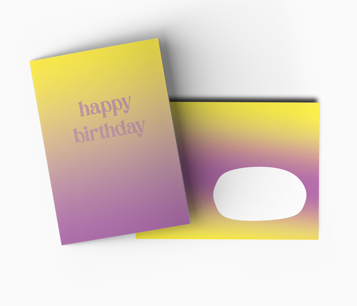 Grußkarte - Happy Birthday Gradient