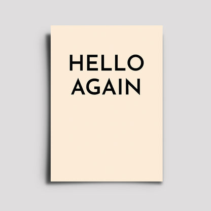 Postkarte - Musikkarte / Hello Again