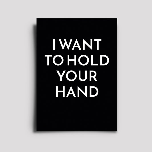 Postkarte - Musikkarte / I Want To Hold Your Hand