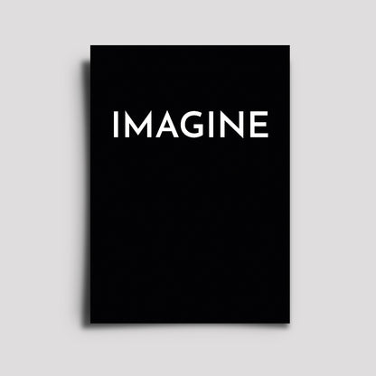 Postkarte - Musikkarte / Imagine