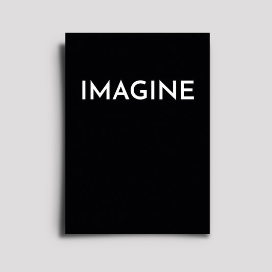 Postkarte - Musikkarte / Imagine