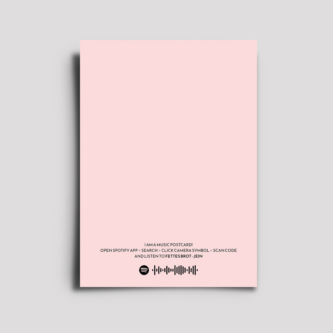 Postkarte - Musikkarte / Jein