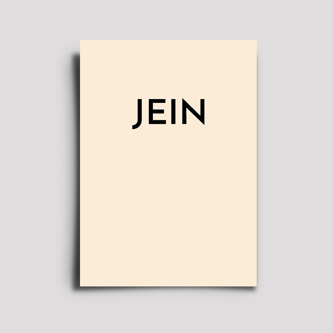 Postkarte - Musikkarte / Jein