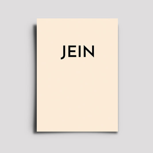 Postkarte - Musikkarte / Jein