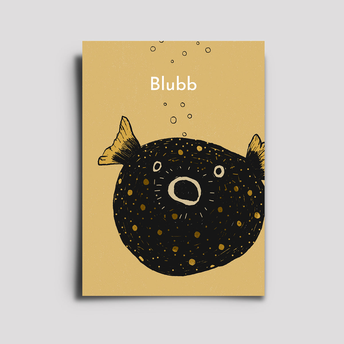 Postkarte - Awesome Animals / Kugelfisch