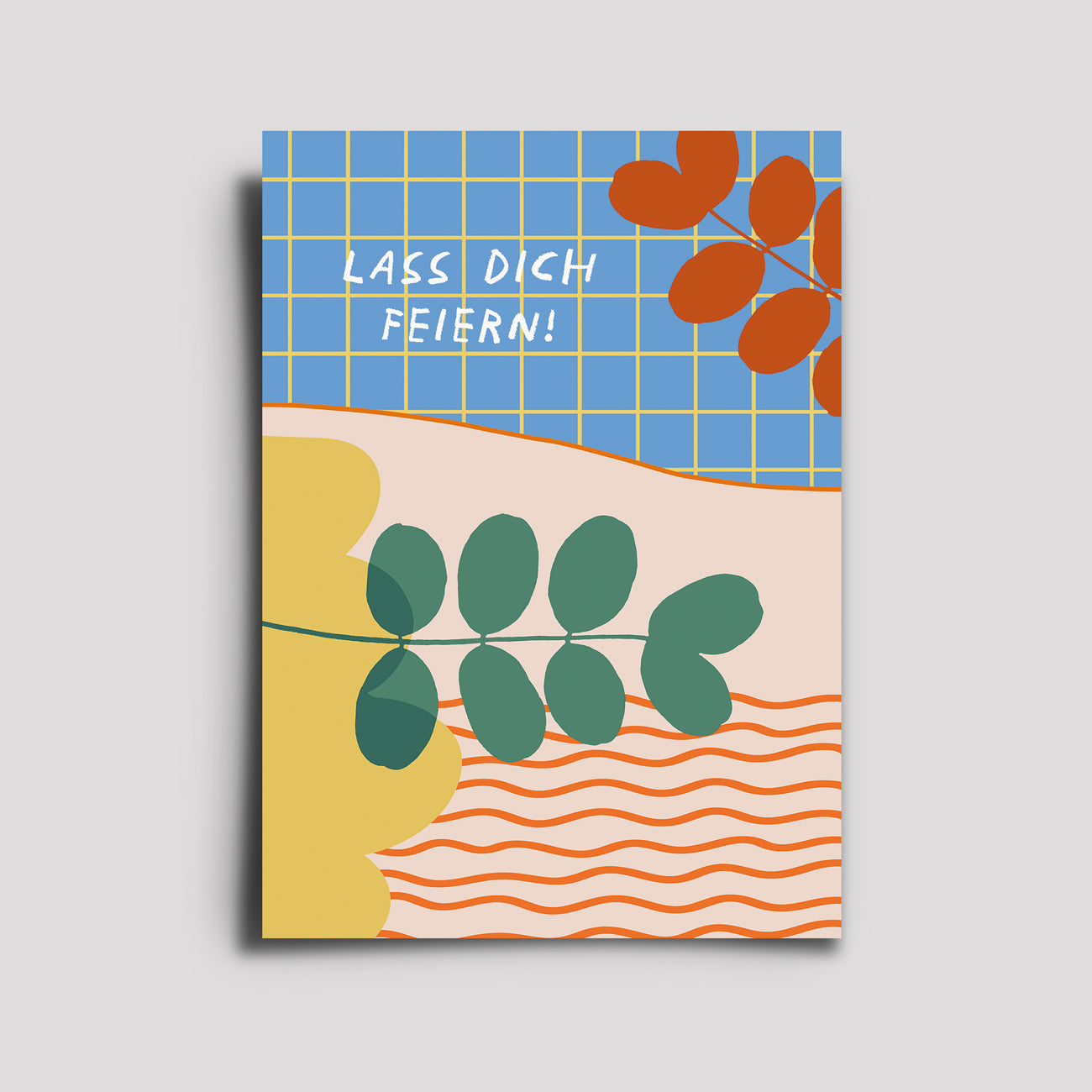 Postkarte - Anlasskarten / Lass Dich Feiern