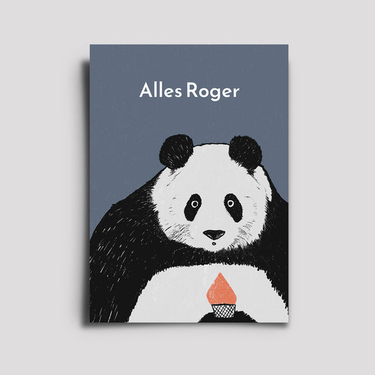 Postkarte - Awesome Animals / Panda