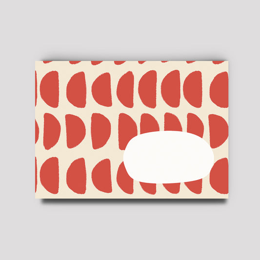 Briefumschlag - Red Shapes